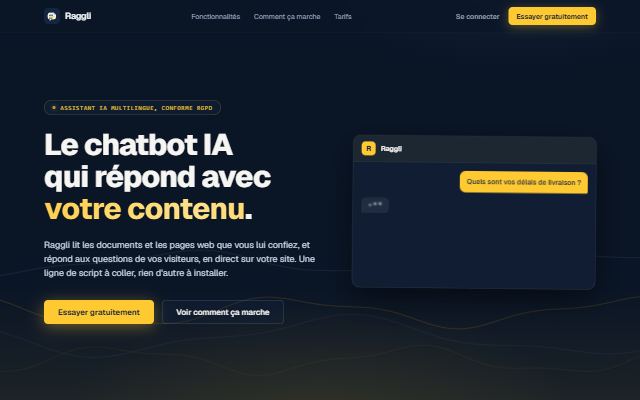 Aperçu du site Raggli